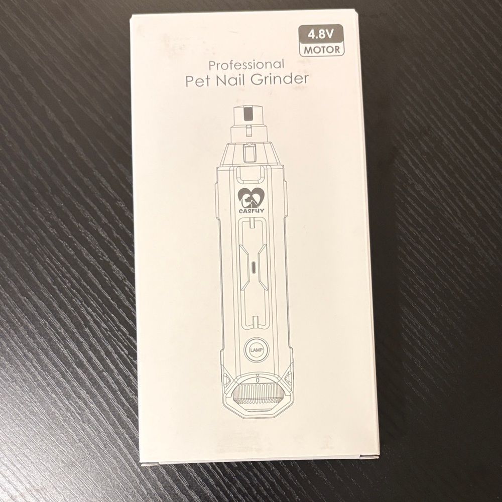 Casfuy 6 speed NWT professional pet nail grinder